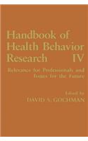 Handbook of Health Behavior Research IV