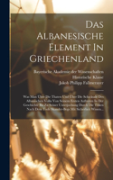 Albanesische Element In Griechenland