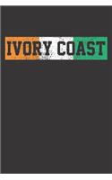 Notebook: Ivory Coast National Pride Country Flag Gift Dot Grid 6x9 120 Pages Journal