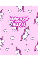 Unicorn Nurse: Cute Journal Notebook for Nursing Student and Practitioner with Large 8.5 x 11 Blank Ruled White Paper (Perfect for School, Medical, Clinical and Ho