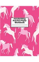 Handwriting Practice Paper Workbook