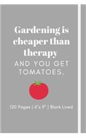 Gardening is cheaper than therapy and you get tomatoes.