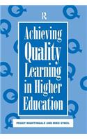 Achieving Quality Learning in Higher Education