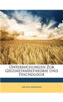 Untersuchungen Zur Gegenstandstheorie Und Psychologie