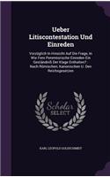 Ueber Litiscontestation Und Einreden