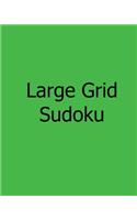 Large Grid Sudoku: Fun, Large Print Sudoku Puzzles(English)