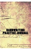 Handwriting Practice Journal: 150 page lined journal