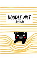 Doodle Art For Kids: Unlined Blank Journal For Doodling Drawing Sketching & Writing