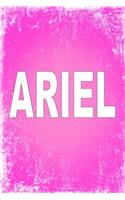 Ariel: 100 Pages 6 X 9 Personalized Name on Journal Notebook