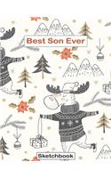 Best Son Ever Sketchbook Cute and Nice Cover
