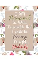 I am A Principal So While It's possible That I Could Be Wrong It's Highly Unlikely