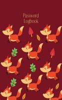 Password Logbook: Fox Internet Password Keeper With Alphabetical Tabs - Large-print Edition 8.5 x 11 inches (vol. 3)