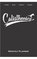 Calisthenics Fitness Workout Monthly Planner