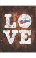 Love: Slovakia Flag Cute Personalized Gift for Slovak Friend 2020 Calendar Daily Weekly Monthly Planner Organizer