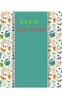 DIY Recipe Notebook: Blank Recipe Book to Write In, 7.5 x1 9.25, 100-Recipe Journal, Cookbook and Organizer to Document all Your Favorite and Special Recipes.