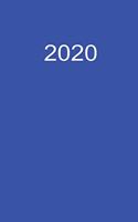 2020: Buchkalender 2020 A5 Blau