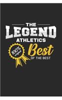 The Legend Athletic Best of the Best: 6x9 Athletics - lined - ruled paper - notebook - notes