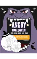 Angry Halloween Coloring Book And Fold