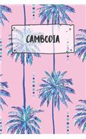 Cambodia: Dotted Travel Diary Notebook or Journey Dotted Grid Journal - Holiday Trip Pocketbook for Men and Women with Dots
