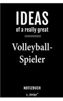 Notizbuch für Volleyball-Spieler