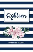 Eighteen Bucket List Journal