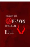 If I Cannot Bend Heaven I Will Raise Hell: Notebook Journal Composition Blank Lined Diary Notepad 120 Pages Paperback Red Texture Hell
