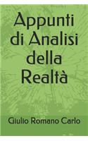 Appunti di Analisi della Realtà