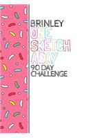 Brinley: Personalized colorful sprinkles sketchbook with name: One sketch a day for 90 days challenge