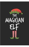 Funny Magician Elf Christmas Notebook Gift
