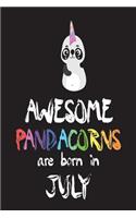 Awesome Pandacorns Are Born In July: Panda Unicorn Diary