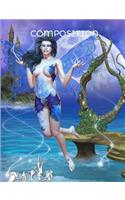 Fairy Harp - Composition Notebook: College Ruled Lined Notebook - 7.44 x 9.69(18.9 x 24.61 cm)