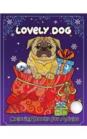 Lovely Dog Coloring Book for Adults