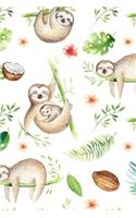 Sloth Notebook: Blank Lined Journal, Softcover (6x9 Inches) with 120 Pages