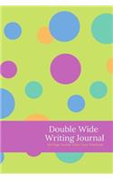 Double Wide Writing Journal - 100 Page Double Wide Lines Notebook