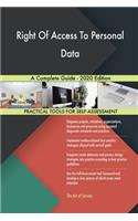 Right Of Access To Personal Data A Complete Guide - 2020 Edition