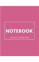 Notebook 1 Subject
