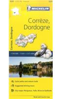 Correze, Dordogne - Michelin Local Map 329