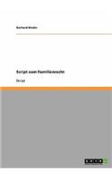 Script zum Familienrecht