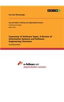 Taxonomy of Software Types. A Review of Information Systems and Software Engineering Literature