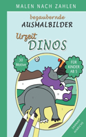 Bezaubernde Ausmalbilder Malen nach Zahlen - Urzeit-Dinos