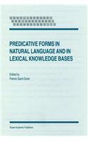 Predicative Forms in Natural Language and in Lexical Knowledge Bases