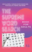 Supreme Word Search Book for Adults - Large Print Edition