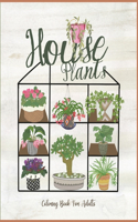 HousePlants Coloring Book for adults