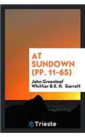 At Sundown (Pp. 11-65)