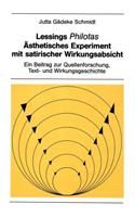 Lessings «Philotas» Aesthetisches Experiment Mit Satirischer Wirkungsabsicht