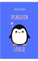 2019 2020 Penguin Lover: Agenda Scolaire 2019 2020, Timer, organisateurs, cahiers de devoirs et calendriers de juillet 2019 à août 2020 - calendrier semestriel, calendrier d