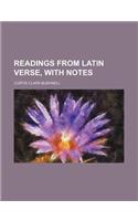 Readings from Latin Verse, with Notes