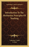 Introduction to the Herbartian Principles of Teaching