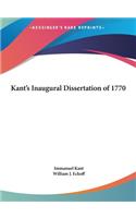 Kant's Inaugural Dissertation of 1770