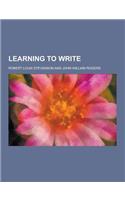 Learning to Write